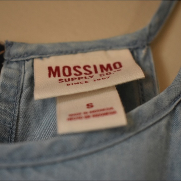 MOSSIMO Light Wash Denim Babydoll Dress - Picture 2 of 4